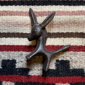 Vintage Cast Iron Donkey Figurine